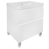 Комплект тумба Azario Мила 60h напольная с раковиной Monte 60 белая CS00085830 60х46х85 см