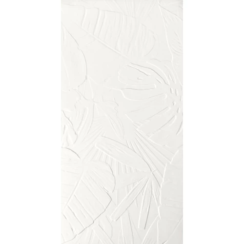 Плитка настенная Ape Ceramica Bellagio Dec Lecco Bianco Rect матовая белая A041899 120х60 см