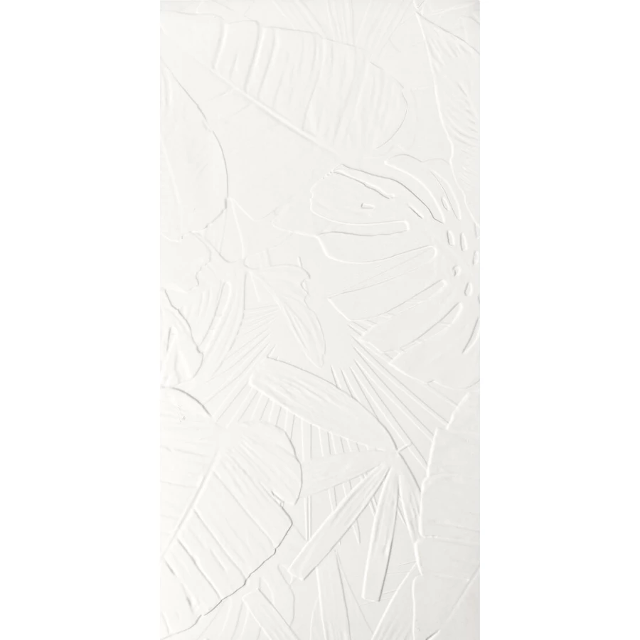Плитка настенная Ape Ceramica Bellagio Dec Lecco Bianco Rect матовая белая A041899 120х60 см