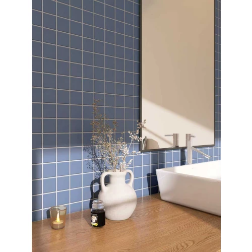 Мозаика Bonaparte Керамогранитная мозаика Arene blue 48х48 матовая синяя 30,6х30,6 см