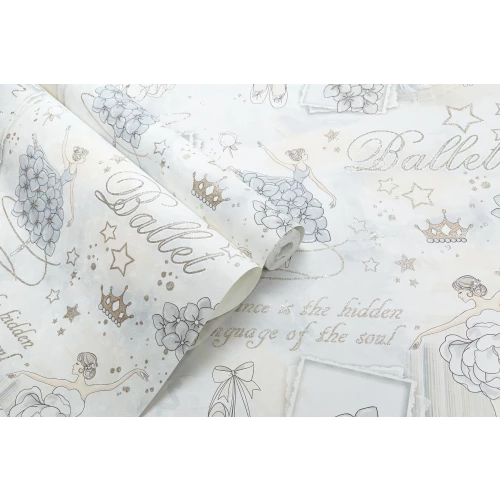 Обои флизелиновые Palitra Home HomeColor Ballet бежевые HC71905-41 1,06х10,05 м