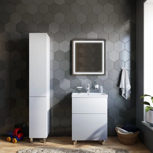 Зеркало Am Pm Gem с LED-подсветкой по периметру M91AMOX0651WG 65 см