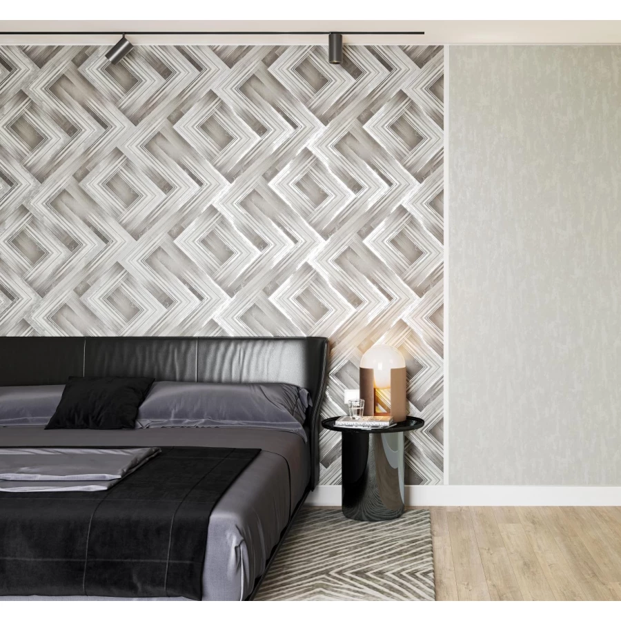 Флизелиновые обои Palitra Life Frame серые PL72083-24 1,06х10,05 м