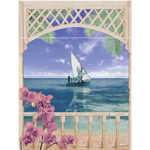 Панно Cersanit Muza Bali 2 C-MU2H454DT\B многоцветный 80x60