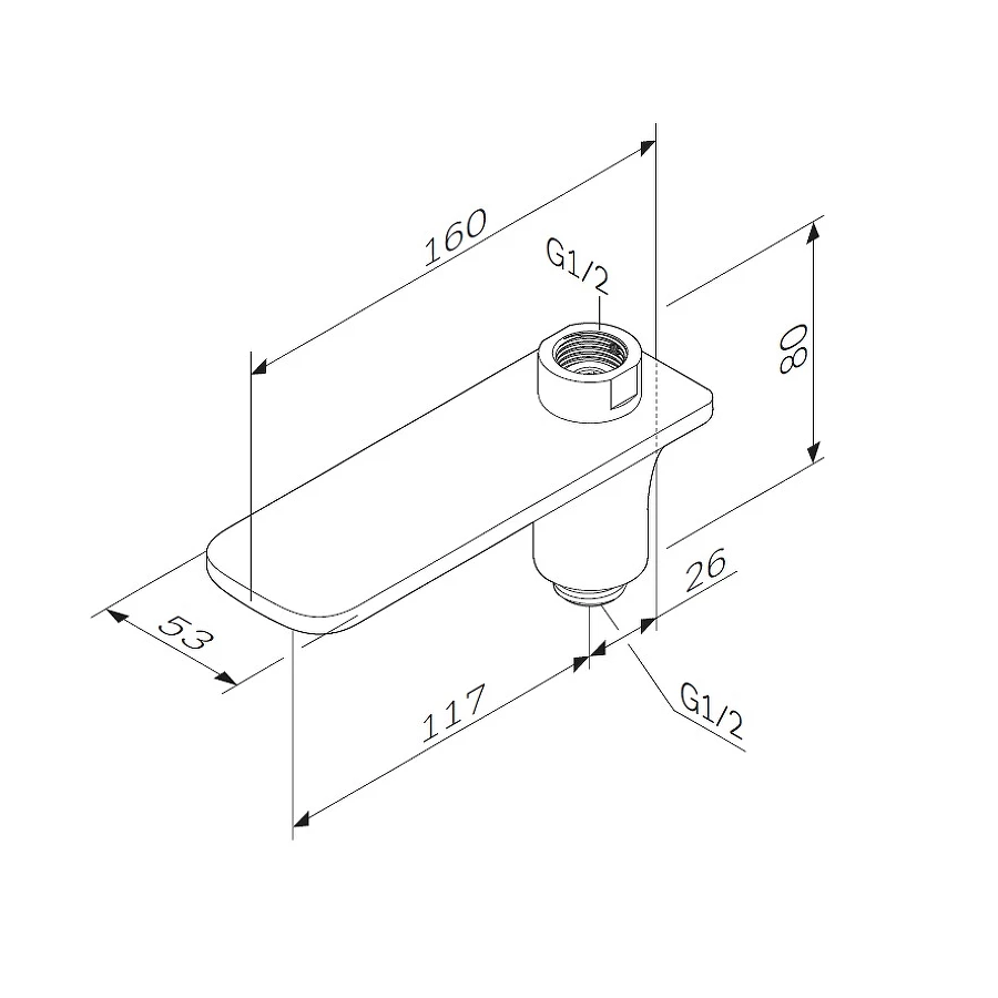 Излив поворотный на ванну Am Pm AM.PM F50A70900