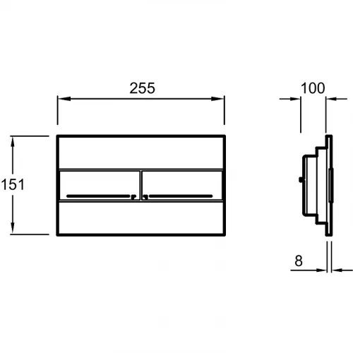 Смывная клавиша Jacob Delafon хром E4316-CP