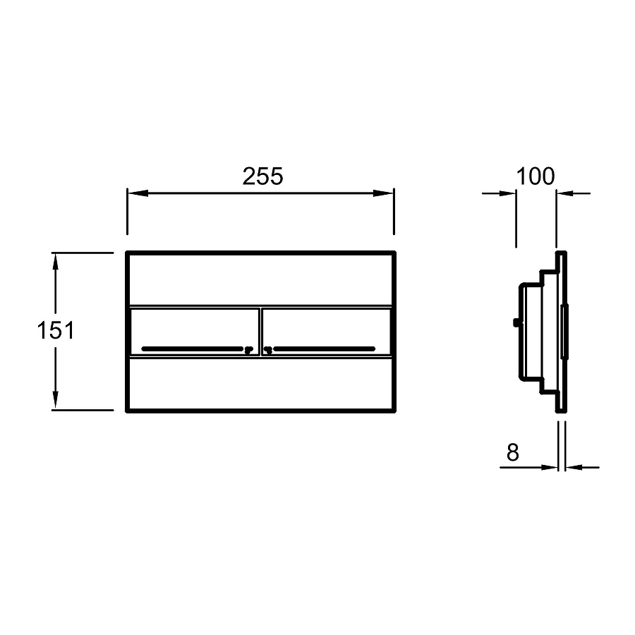 Смывная клавиша Jacob Delafon хром E4316-CP