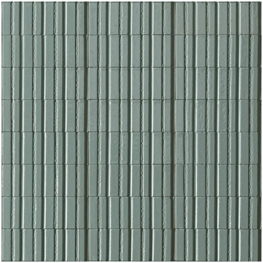 Керамогранит Ragno Marazzi Glacé Struttura 3D Rayé Turchese Glossy RAEP 20х7,5 см