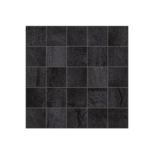 Декор Laparet Metallica мозаичный чёрный MM34034 25х25
