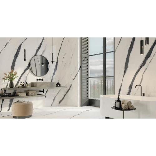 Керамогранит Atlas Concorde Forte Dei Marmi Panda White Rett 610010002709 160х80 см