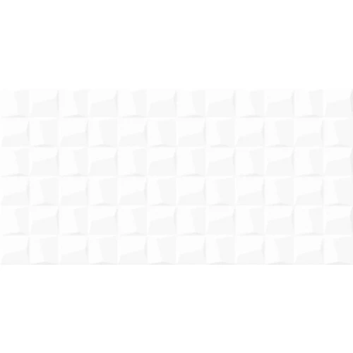 Плитка облицовочная Alma Ceramica Miloni рельефная матовая белая TWU2550MLN20 50х24,9 см