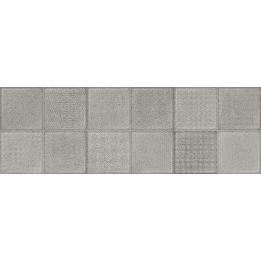 Плитка настенная ALMA Ceramica Cube матовая серая TWU3090CUB70R 90х30 см