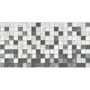 Плитка настенная Axima Мегаполис серая мозайка 25*50 см