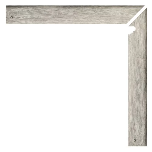 Ступень из керамогранита Ape Ceramica Oregon Zanquin Fior Dcha Gris матовая серая A031865 60х8 см