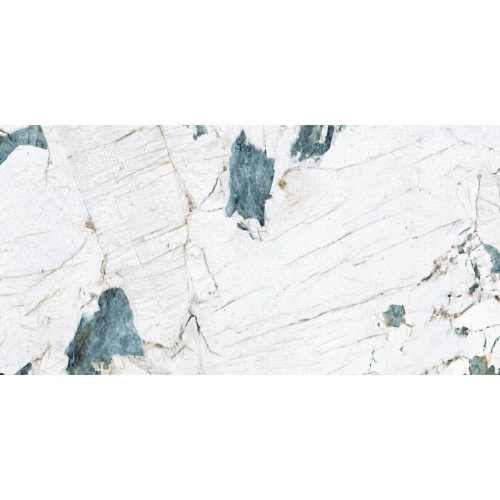 Керамогранит Crackstone Aqua лаппатированный шайн бирюзовый 120х60 см