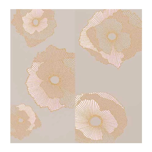 Панно Creto Mono Golden flowers 60х60 см (компл. из 2 шт)