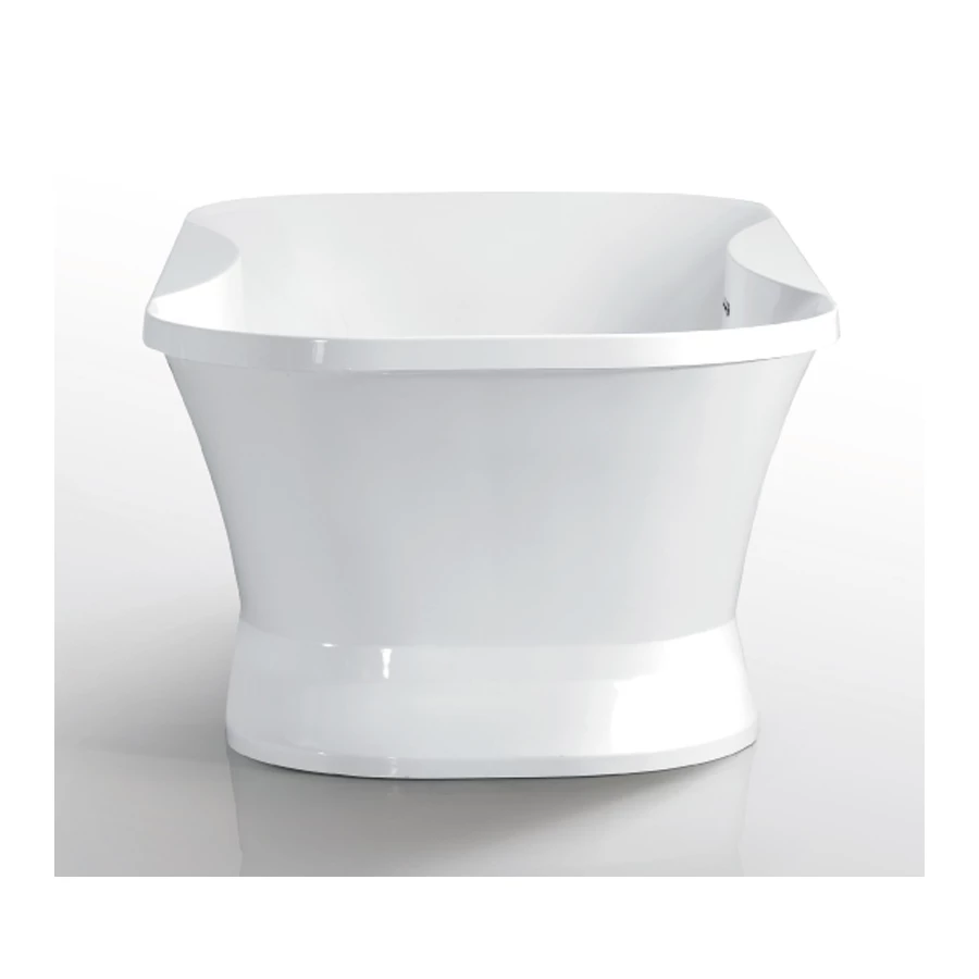 Ванна акриловая Azario Bordeaux свободностоящая в комплекте с сифоном и металлической рамой белая BOR18090 180x90x60 см