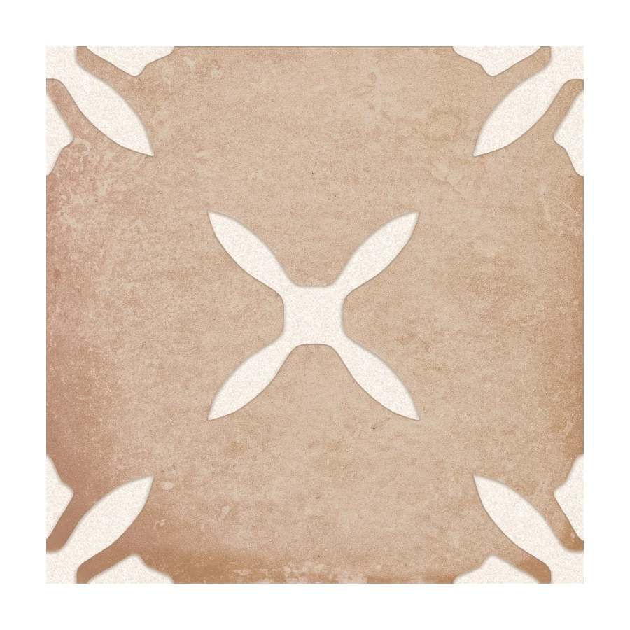 Керамогранит Harmony Peronda Pangea Clay Flower LT матовый бежевый 3386040802 22,3х22,3 см