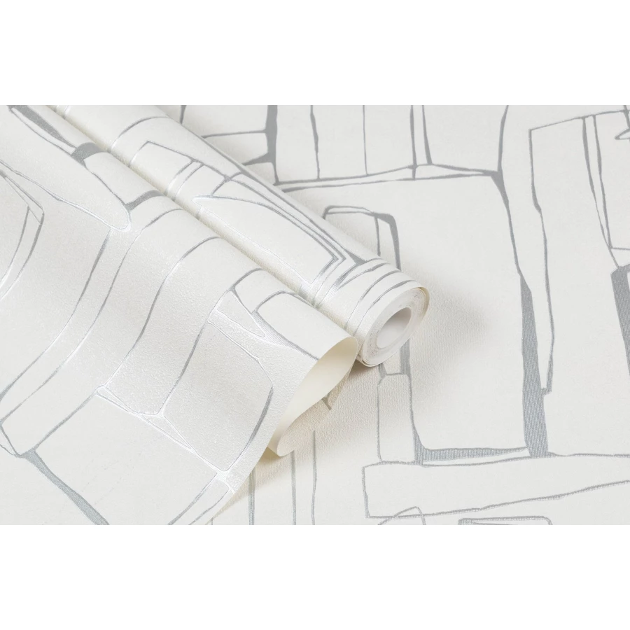 Обои флизелиновые VOG Collection П Essen белые VV72231-11 1,06х10,05 м
