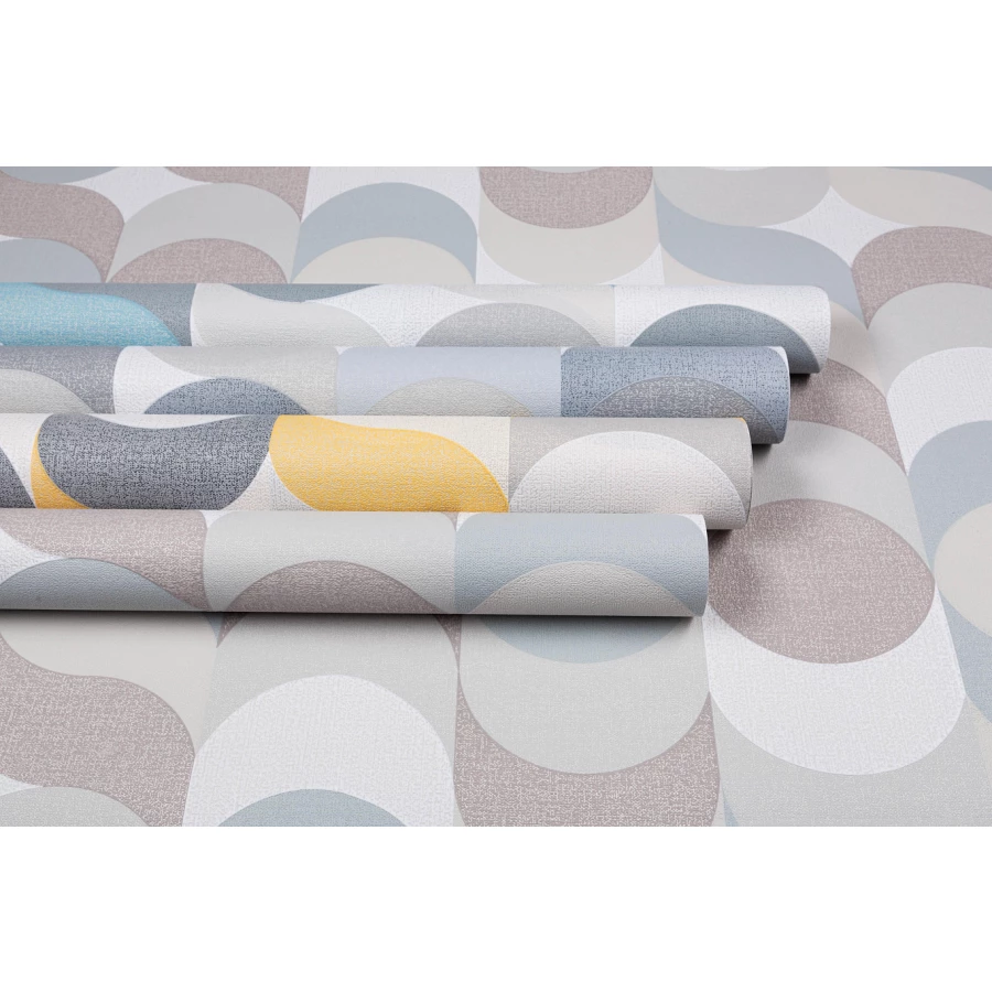 Обои флизелиновые Palitra Home Confetti HomeColor серые HC31185-47 1,06х10,05 м