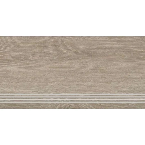 Ступень из керамогранита Lasselsberger Ceramics Винтаж Вуд матовая коричневая 6860-0077 60х30 см