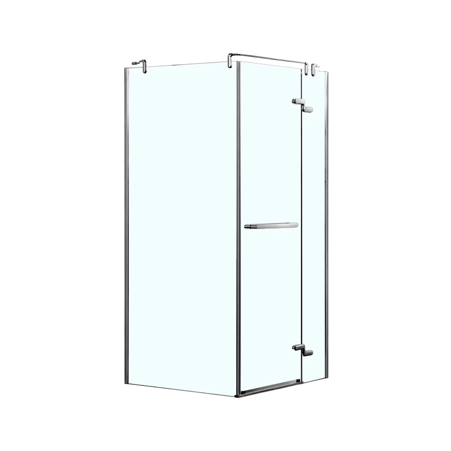 Душевое ограждение Azario Monreal R со стеклянной полкой без поддона прозрачное стекло 8 мм цвет профиля серебро AZ-NWG1231-R 90х90х200 см