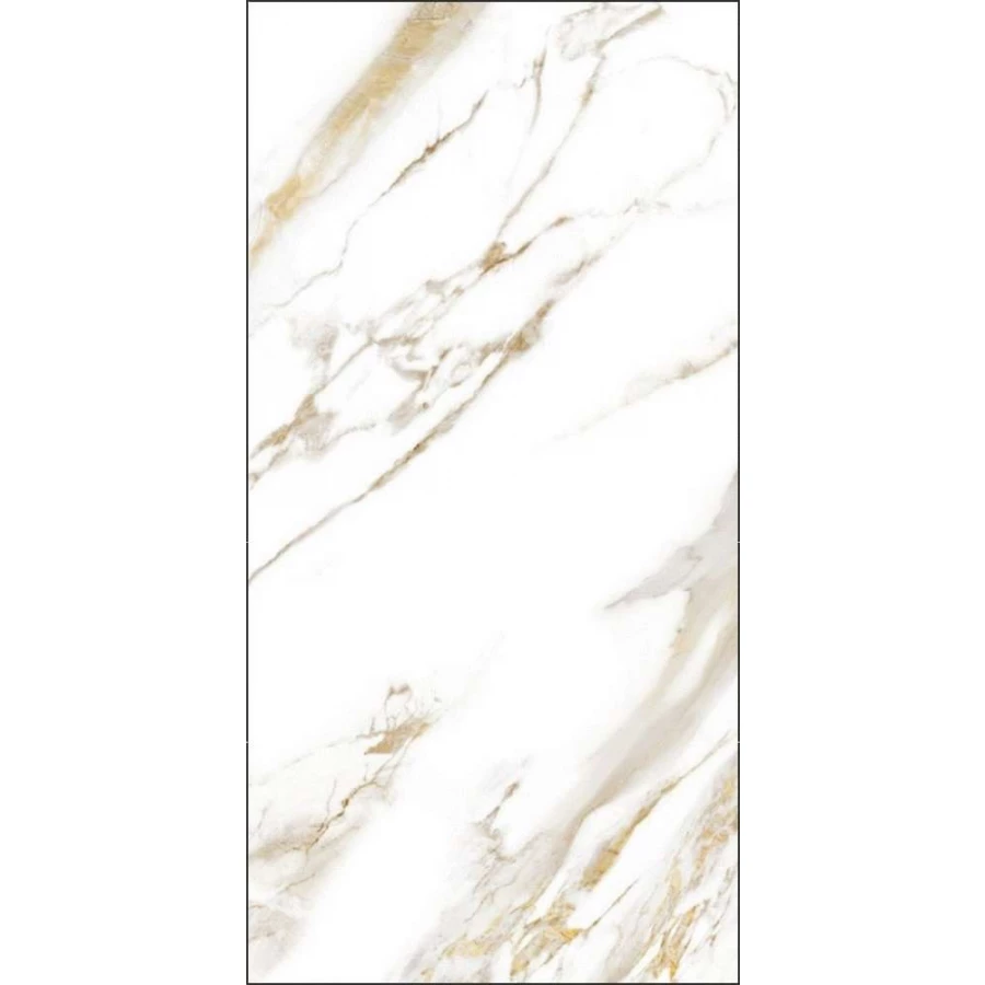 Керамогранит Global Tile Calacatta Royal_GT грес глазуированный Белый GT120600103MR 120х60 см