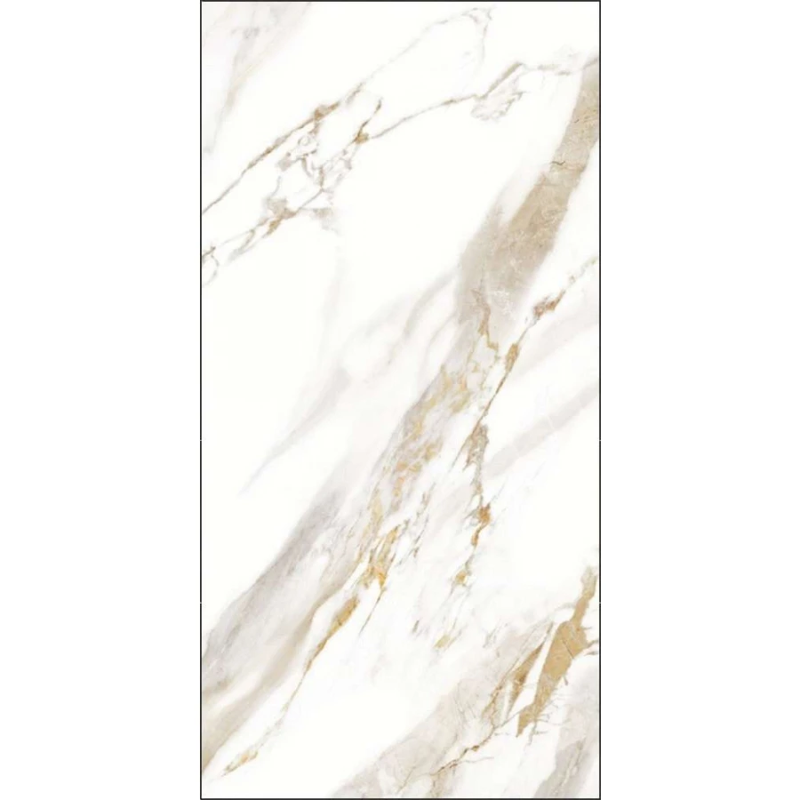 Керамогранит Global Tile Calacatta Royal_GT грес глазуированный Белый GT120600103MR 120х60 см