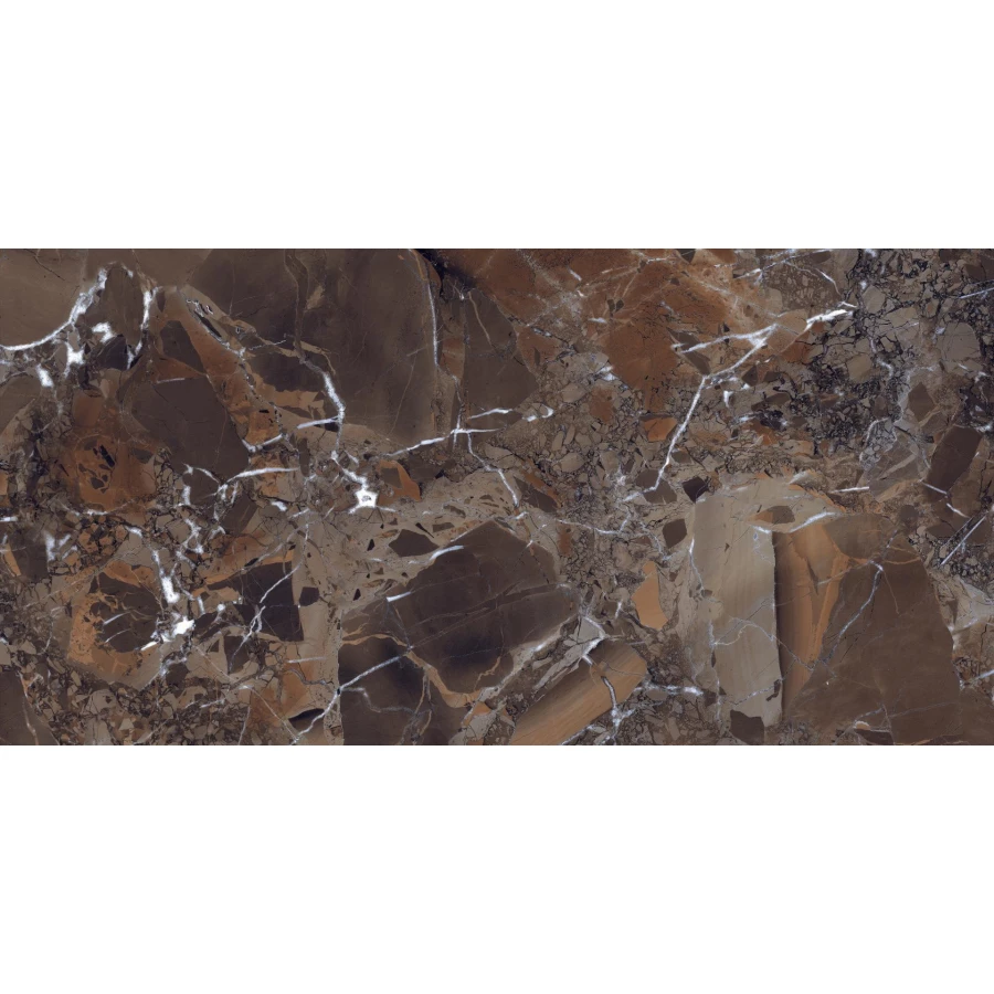 Керамогранит De Ceramica High Gloss Caledonia Brown B203 120х60 см