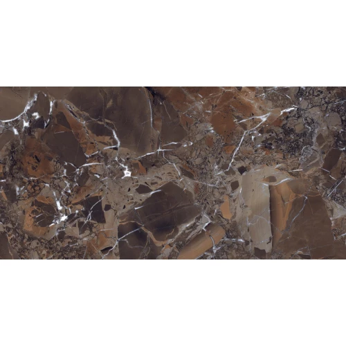 Керамогранит De Ceramica High Gloss Caledonia Brown B203 120х60 см