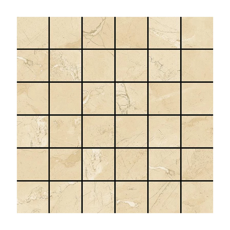 Мозаика Bonaparte Керамогранитная мозаика Mosaic Albany Marfil 48х48 глянцевая бежевая 29,8х29,8 см