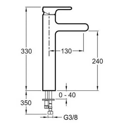 Смеситель для раковины Jacob Delafon Singulier E10861-CP