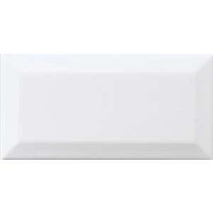 Плитка настенная Adex Neri Biselado Pb Blanco Z глянцевая белая ADNE2019 15х7,5 см