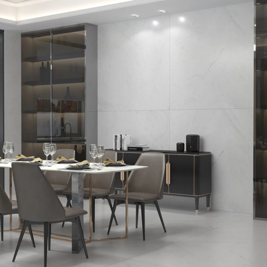 Керамогранит Neodom Classic Marble Carrara Antique Satin матовый белый N12034 120x120 см