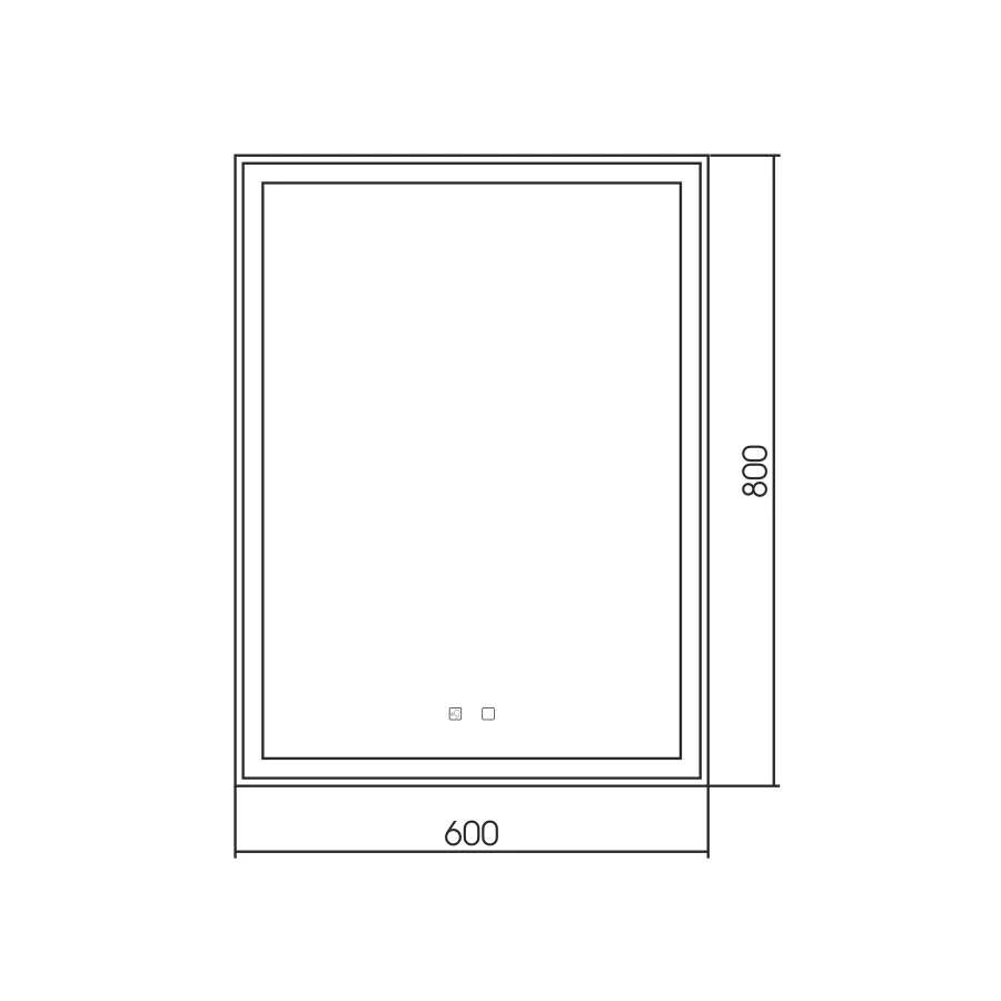 Зеркало Silver Mirrors голосовое управление подогрев сенсорный выключатель Рига-VOICE LED-00002614 60x80 см