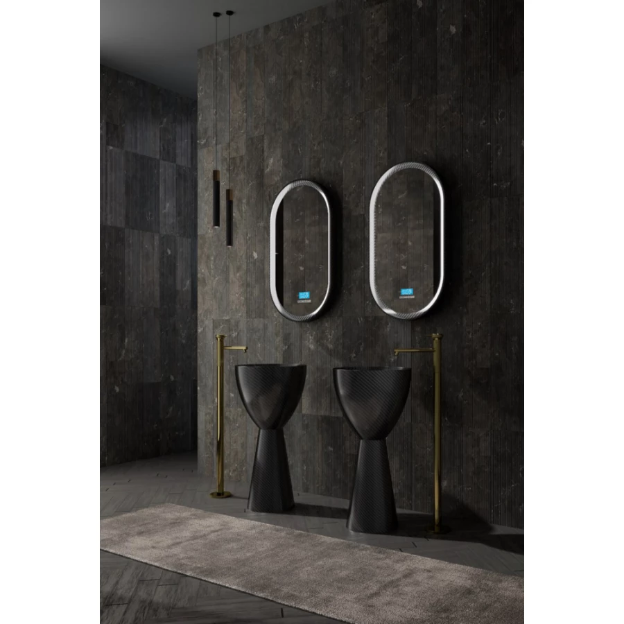 Карбоновая раковина Abber Karbon черная AK2003 45х45 см