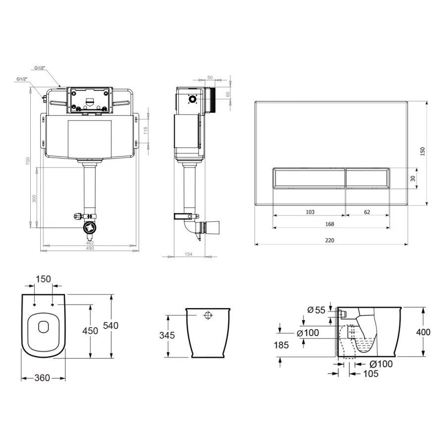 Комплект 5 в 1 Lavinia Boho Relfix Bell Pro 87551003 (состоит из 38020010, 3805005V, 33014040, 33290100, 38040010, 38050010)