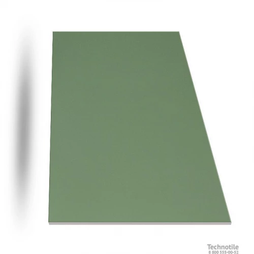 Керамогранит Уральский гранит Моноколор Зеленый матовый UF007 60х30 см