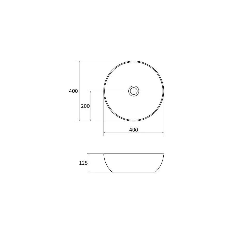Керамический умывальник Ravak Uni 400 B Slim белый XJX01140003
