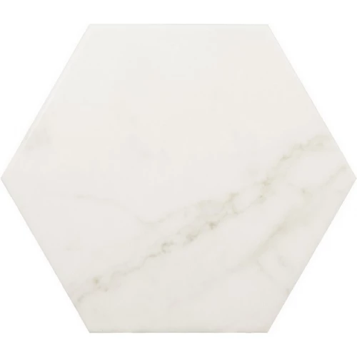 Керамогранит Equipe Каррара Hеxагон Матт / Carrara Hexagon Matt матовый белый 23101 20х17,5 см