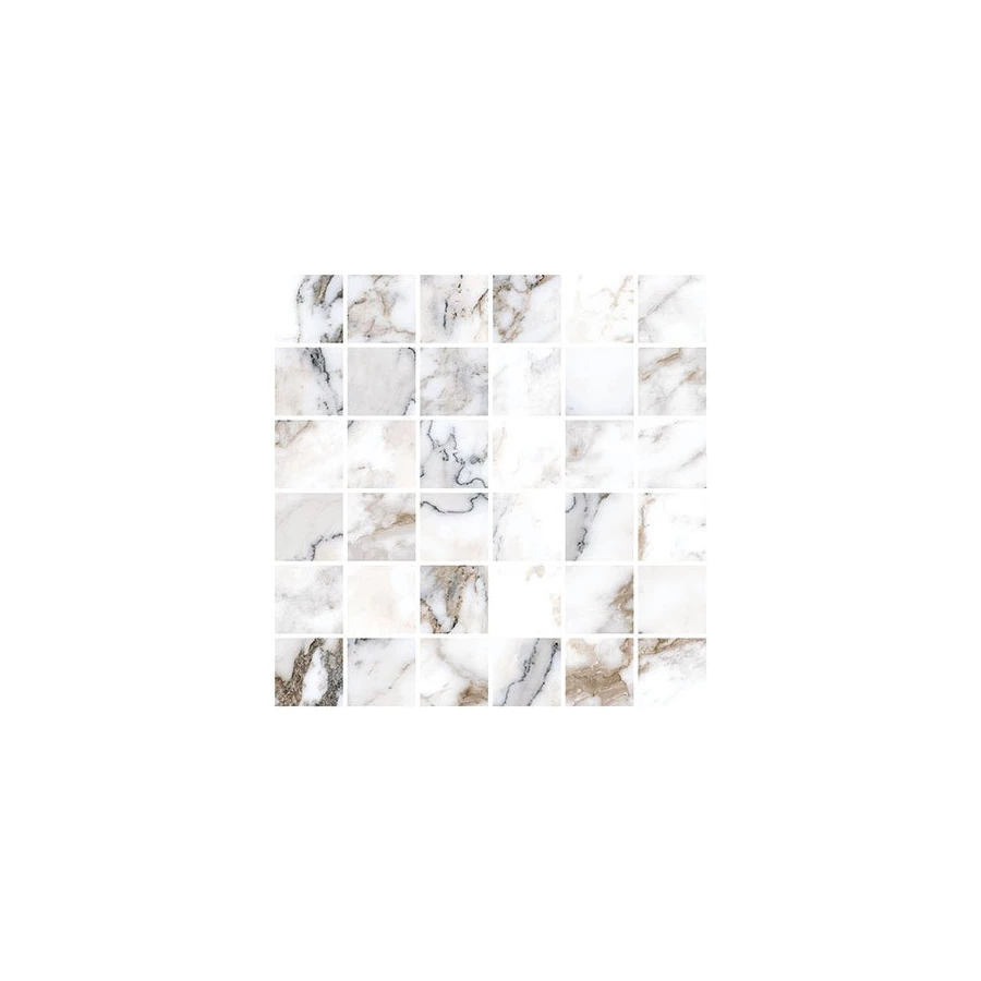 Мозаика Vitra Marble-X Бреча Капрайа белый 30х30 см