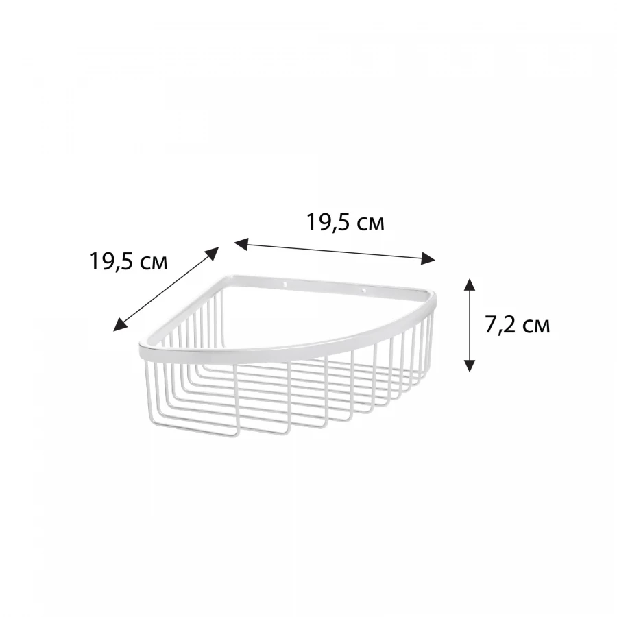 Полка Fixsen угловая одноэтажная нержавеющая сталь FX-842