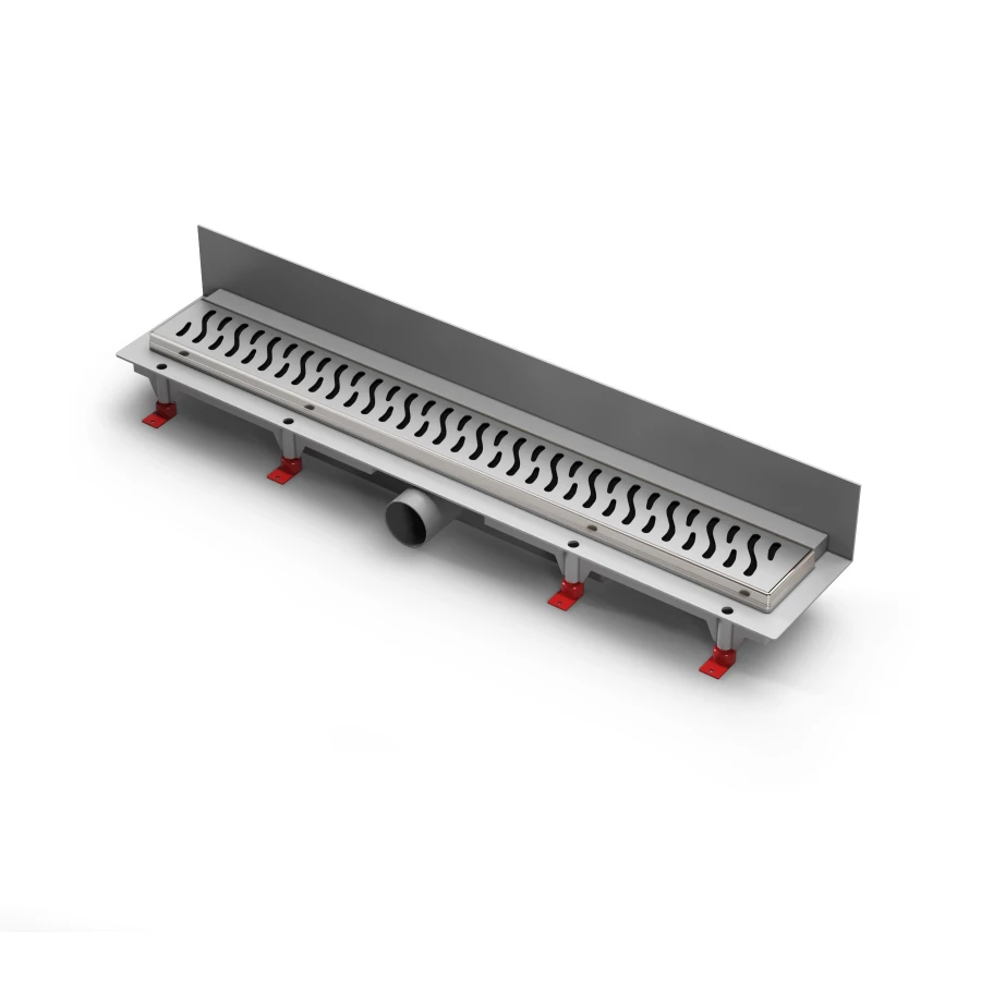 Душевой лоток Creto Zigzag с решеткой хром CRE-750 ZN-P 75 см