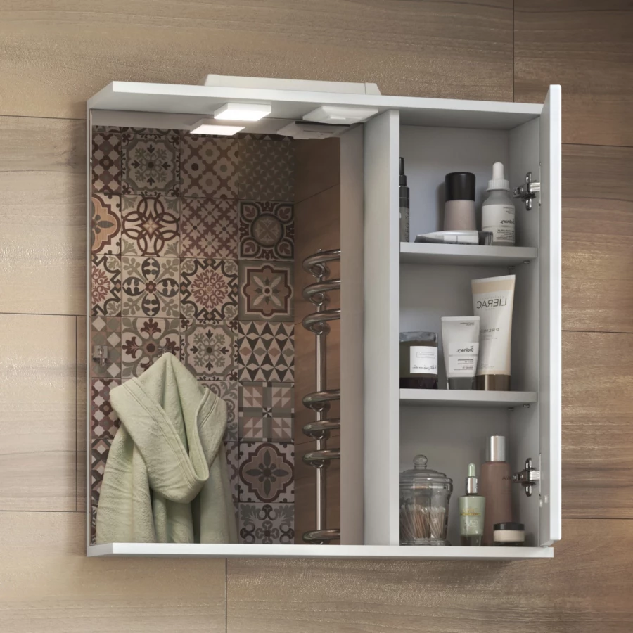 Зеркало шкаф Vigo Diana 600 навесной правый со спотом z.DIA.60.R.El 60x70 см