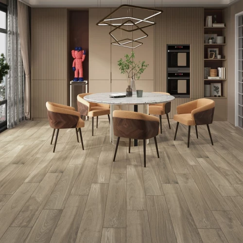 Керамогранит Neodom Wood Collection Taiga Roble Matt Shape матовый коричневый N12056 120х20 см