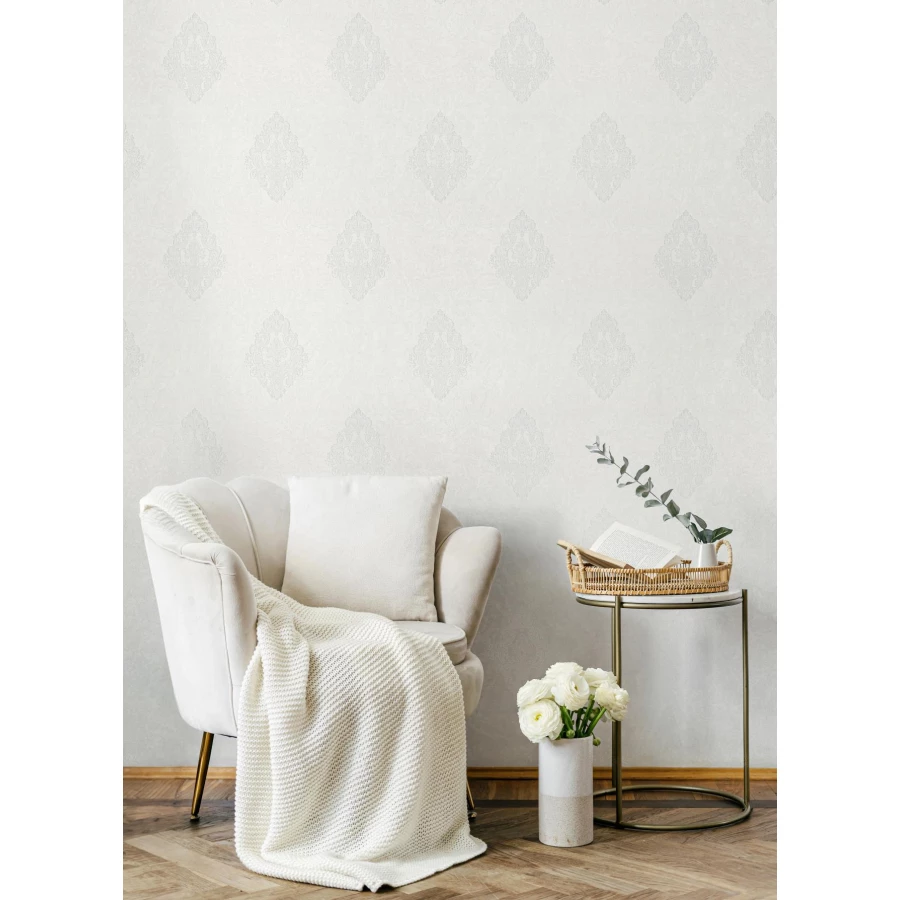 Обои флизелиновые Palitra Life Andorra серые PL72366-41 1,06х10,05 м