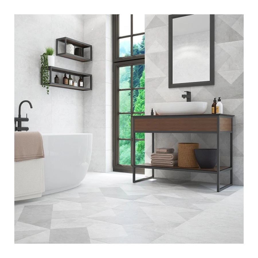 Керамогранит Керамин Хофбург серый 60х30 см