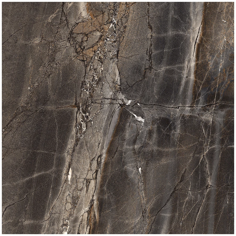 Керамогранит Electra Brown Полированный коричневый 60x60 см