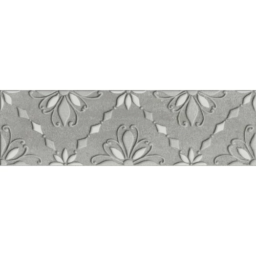 Плитка настенная Kerama Marazzi Шеннон 6 Декор матовый серый VT\A239\9016 28,5x8,5 см