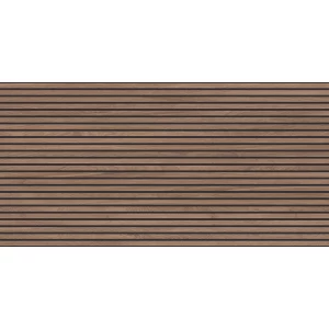 Керамогранит Laparet Wood Canarium Wenge Stripes матовый карвинг коричневый 120х60 см
